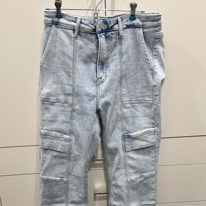 Stylish Light Blue Women's Straight Leg Jeans. Risen size 13 brand new